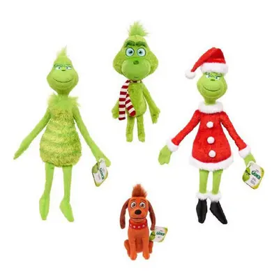 4PCS/SET Rare Christmas Grinch Plush Doll Soft Toy Stuffed Teddy