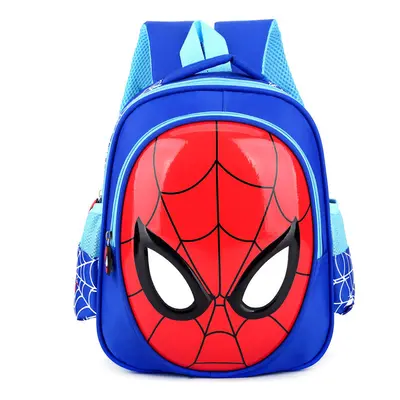 (Blue) Spiderman Backpack Kids Boys Girl School Rucksack Shoulder Bag