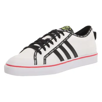 adidas Originals Men's Nizza Sneaker White/Core Black/Vivid Red