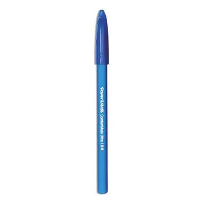 Paper Mate ComfortMate Ballpoint Stick Pen Blue Ink Medium Dozen