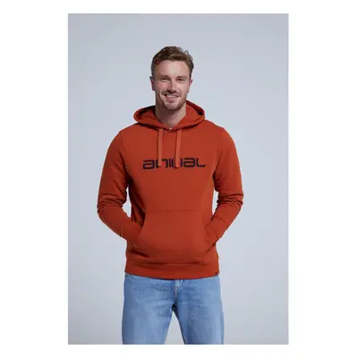 (M, Orange) Animal Mens Rocky Organic Hoodie