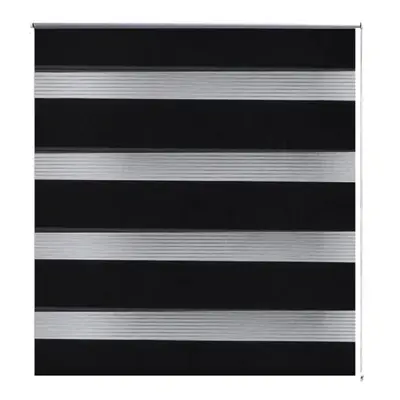 (black, x cm) vidaXL Zebra Blinds Alternative Parallel Roller Blind Window Privacy Screen