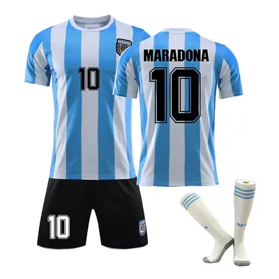 (22, Maradona in 1986) Maradona Jersey No. Argentina Retro Ball King Suit