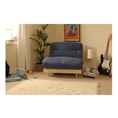 (Navy, Single) Comfy Living Albury Futon Sofa Bed