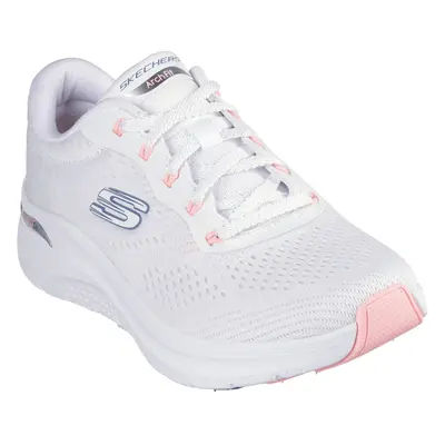 (White, (Adults')) Skechers Arch Fit 2.0 - Big League Textile Women's White/Pink/Blue Trainers