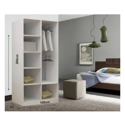 (100cm) Milan Full Mirror Bedroom Sliding Wardrobe Grey