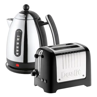 Dualit Slice Toaster & 1.5 Litre Kettle Set, Black