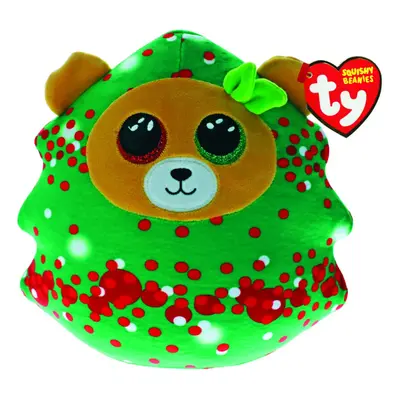 TY Squish A Boo EVERETT - Bear Green Christmas Tree - Small (10"")