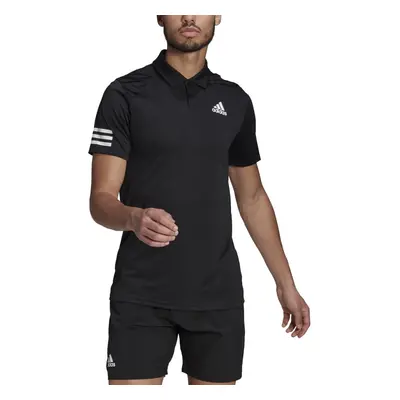 adidas Men's Tennis Club 3-Stripes Polo Shirt Black/White Small