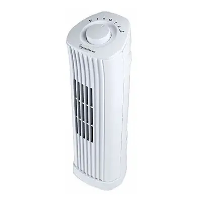 Signature 14" Oscillating Portable Mini Tower Fan In White - S40005