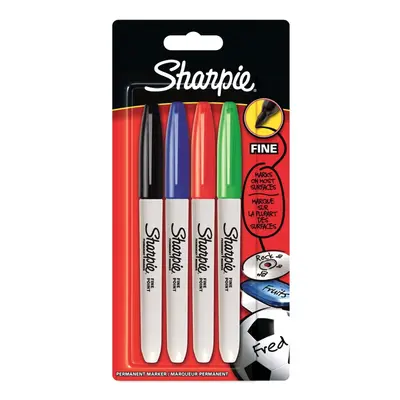 Sharpie Fine Point Permanent Marker - Assorted Standard Colours, Pack of