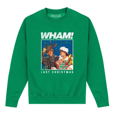 (XL, Celtic Green) Wham Unisex Adult Last Christmas Sweatshirt