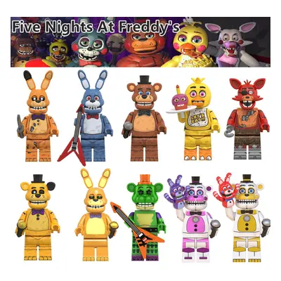 10PCS Fit Lego Five Nights At Freddy's Minifigures Kids Toys