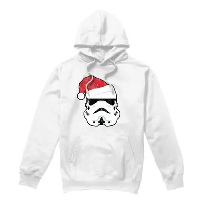 (M, White) Star Wars Mens Stormtrooper Santa Christmas Hoodie