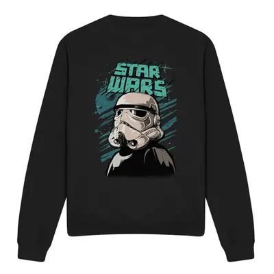 (S, Black) Star Wars Unisex Adult Street Glare Stormtrooper Sweatshirt