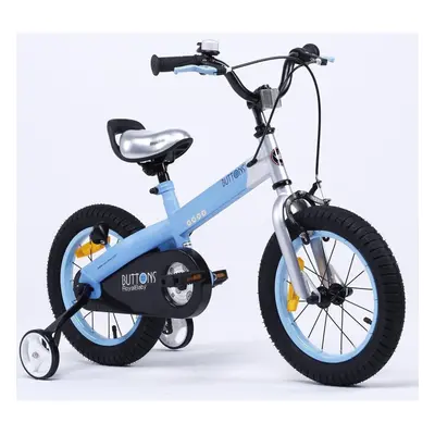 (matt-blue, 16") RoyalBaby Button Freestyle kids children's bike with stabilisers, colour, 12" 1