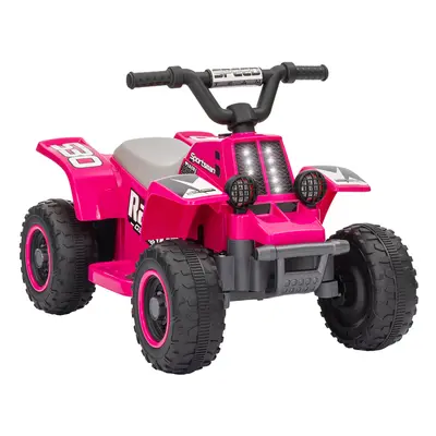 AIYAPLAY 6V Electric Quad Bike for Kids w/ Forward Backward, Pink