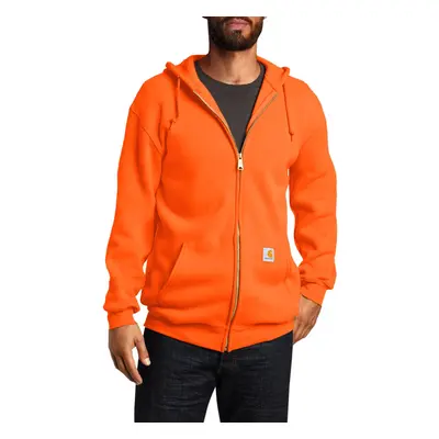 Carhartt Men's Loose Fit Midweight Full-Zip Sweatshirt Brite Orange X-Small