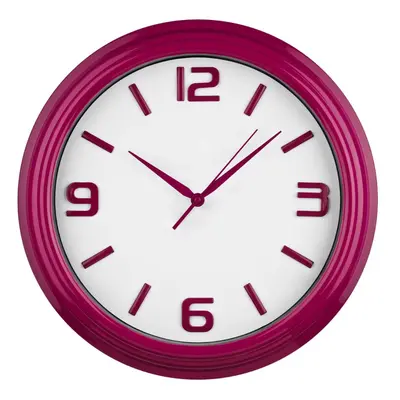 Vivid Raspberry Round Wall Clock