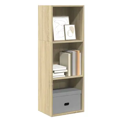 vidaXL Bookcase Sonoma Oak 40x30x114 cm Engineered Wood