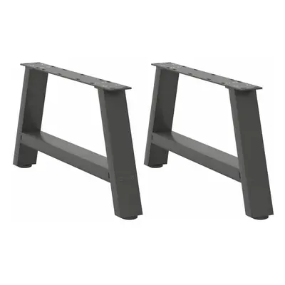 (anthracite, x (30-31) cm) vidaXL Coffee Table Legs A-Shaped Desk Legs Metal Bar Stand DIY pcs S