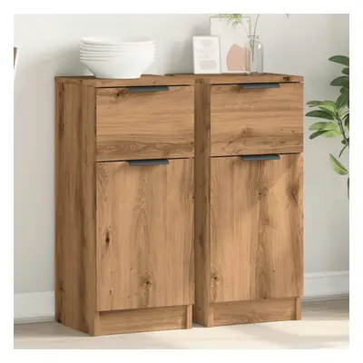 vidaXL Sideboards pcs Artisan Oak 30x30x70 cm Engineered Wood