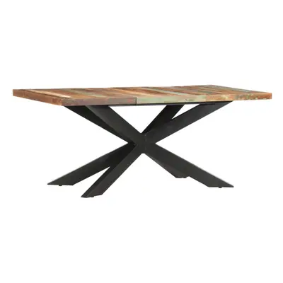 (multicolour) vidaXL Dining Table Kitchen Dining Room Dinner Table Side Table Solid Wood