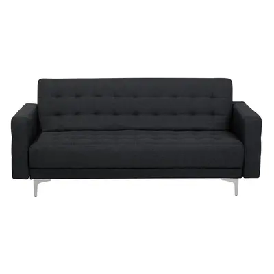 3 Seater Fabric Sofa Bed Graphite Grey ABERDEEN