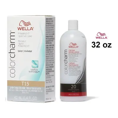 (T15, Developer (Vol.20) 32oz) Wella Color Charm Developer Volume 32oz