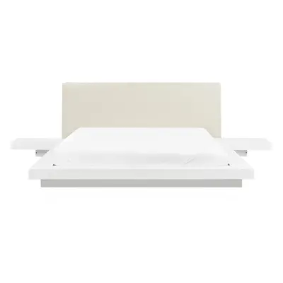 Waterbed ZEN x cm (EU King Size) Faux Leather White