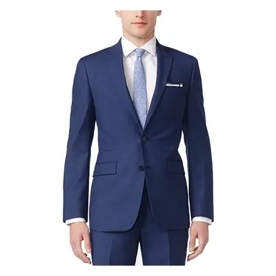 Calvin Klein Men's Slim Fit Suit Separates Solid Medium Blue Regu