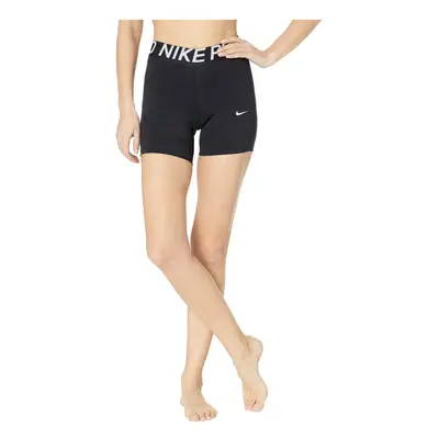 Nike Women's Pro 5"" Training Short (Black/White X-Small)