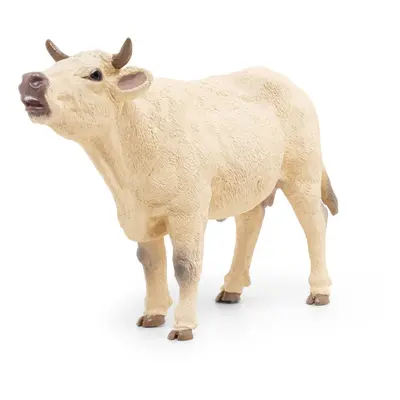 Papo Farmyard Friend Figure Charolais Cow Mooing