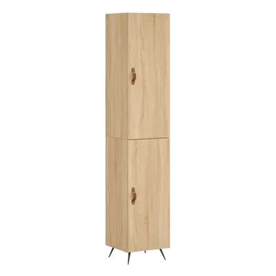 (sonoma oak, door) vidaXL Highboard Sideboard Tall Storage Cabinet Side Cabinet Engineered Wood