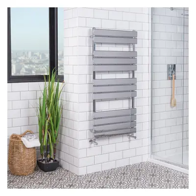 Juva x 600mm Chrome Flat Panel Heated Towel Rail