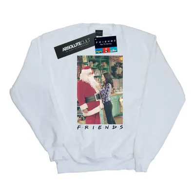 (L, White) Friends Womens/Ladies Chandler Claus Sweatshirt