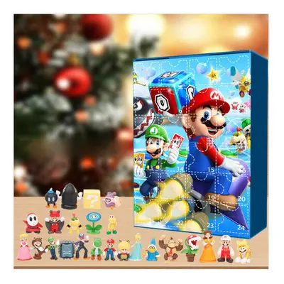 (Mario) New Mario Advent Calendar Box Days Xmas Countdown Gifts Playset Christmas