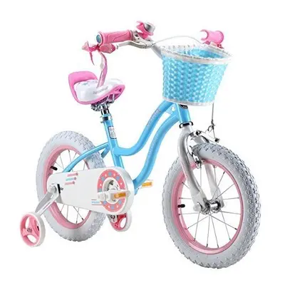 (star-blue-16) RoyalBaby star girls kids children bike colour in 12" 14" 16"