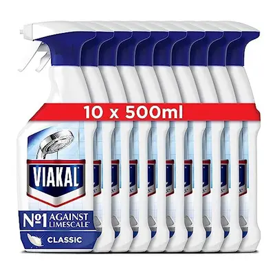 Viakal Limescale Remover Spray, Classic, Litre (500 ml x 10)