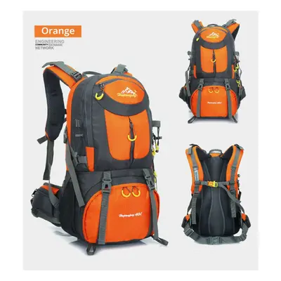 (Orange-50L, M) 50/60L Outdoor Camping Backpack Travel Hiking Pack