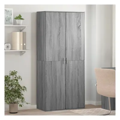 vidaXL Shoe Cabinet Grey Sonoma 80x39x178 cm Engineered Wood