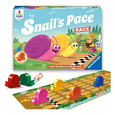 Ravensburger Snail's Pace Race Game for Age & Up - Quick Children's Racing Game Where Everyone W