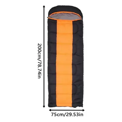 (Orange) universal Zone Heating sleeping bag Camping sleeping bag Portable charging heating slee