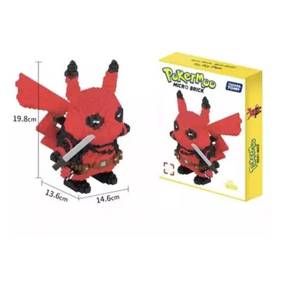 Construction Building Blocks PokÃ©mon.Pikachu Deadpool Kids Adult Block Set. Gift