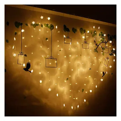 (Warm White) Starry Heart Shape Led Strip Lights holiday Lighting Home Decor