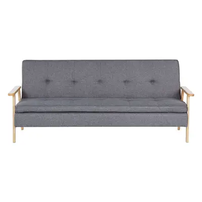 Fabric Sofa Bed Grey TJORN