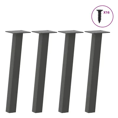 (anthracite, cm (40 mm)) vidaXL Coffee Table Legs pcs Anthracite cm Steel table leg