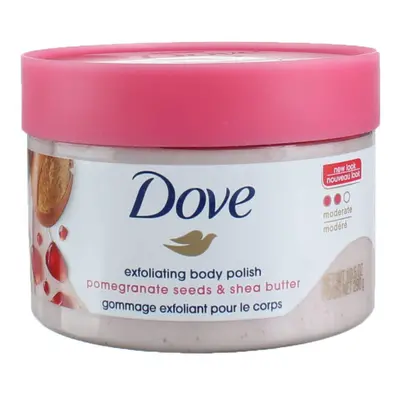 Dove Exfoliating Body Polish Body Scrub Pomegranate and Shea 10.5 Ounce