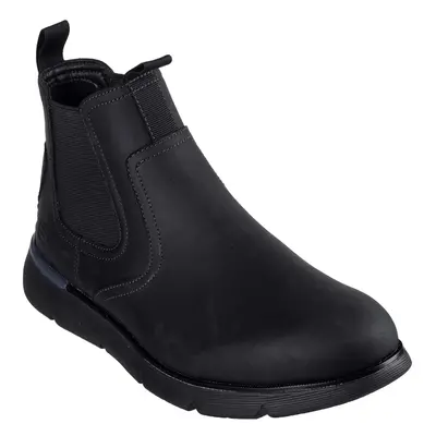 (7 UK, Black) Skechers Mens Augustino Paulo Leather Chelsea Boots