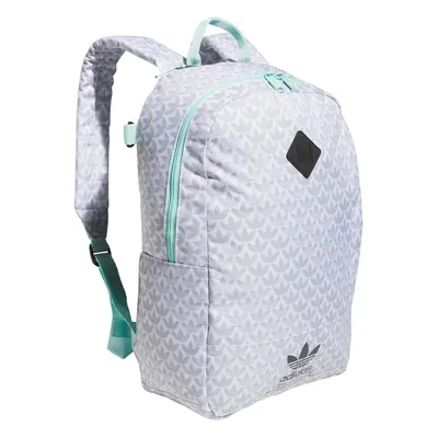 adidas Originals Graphic Backpack Monogram AOP-White/Carbon Grey/Semi Flash Aqua Blue One Size